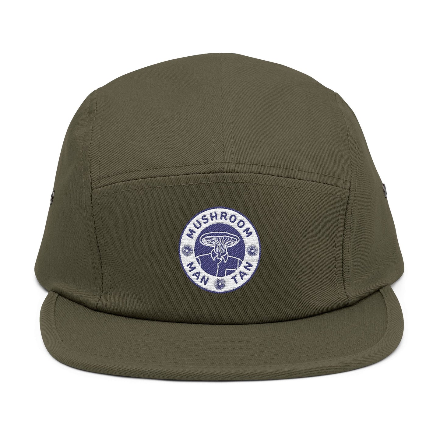 Mushroom Man Tan 5 Panel Cap