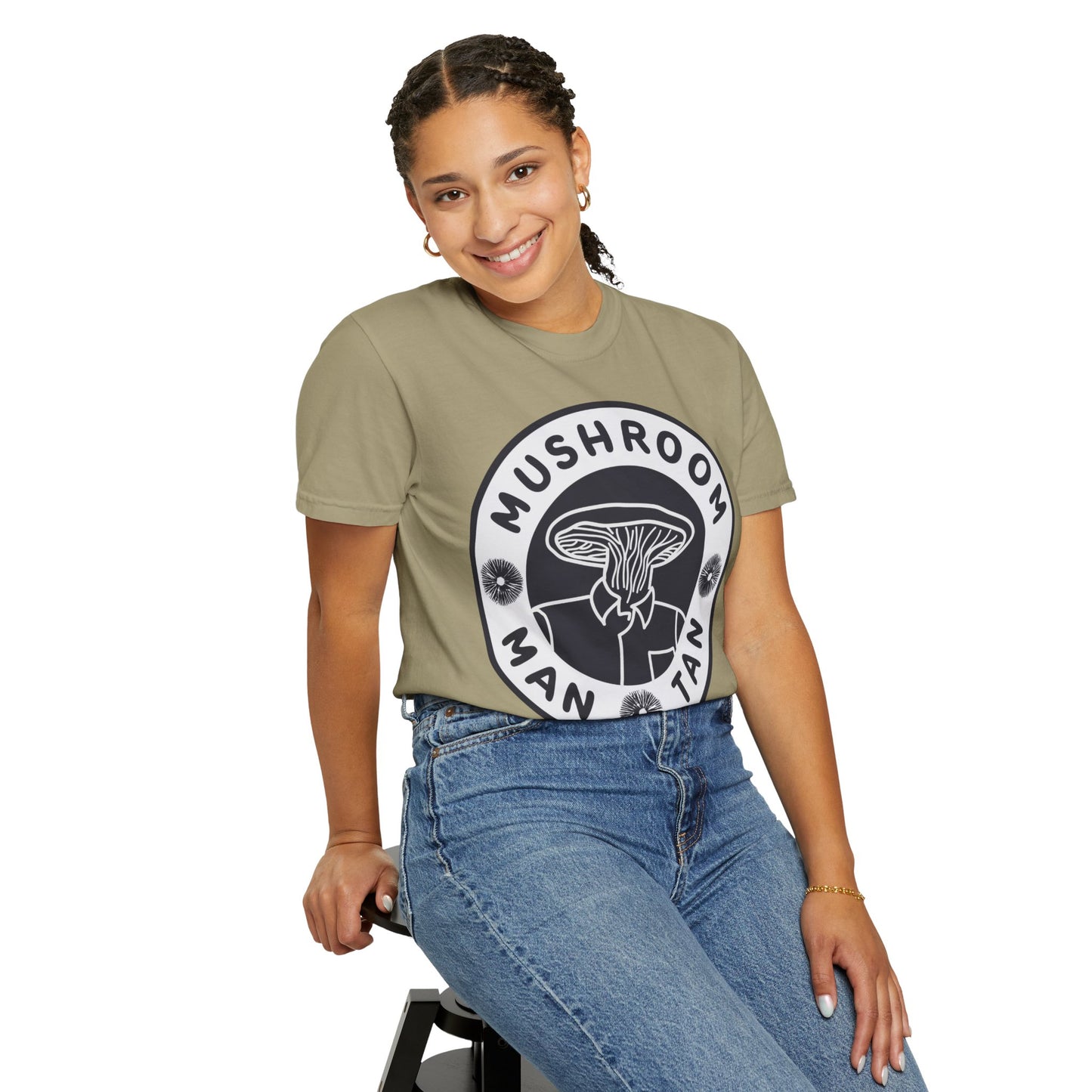 Mushroom Man Tan T-Shirt